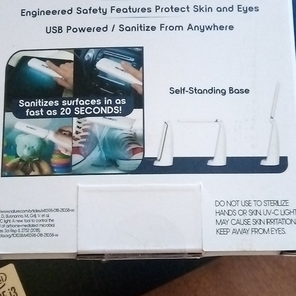 NEW/SEALED PhoneSpa Phone & Accessory Sanitizer Wand USB Rechargeable - Picture 6 of 9